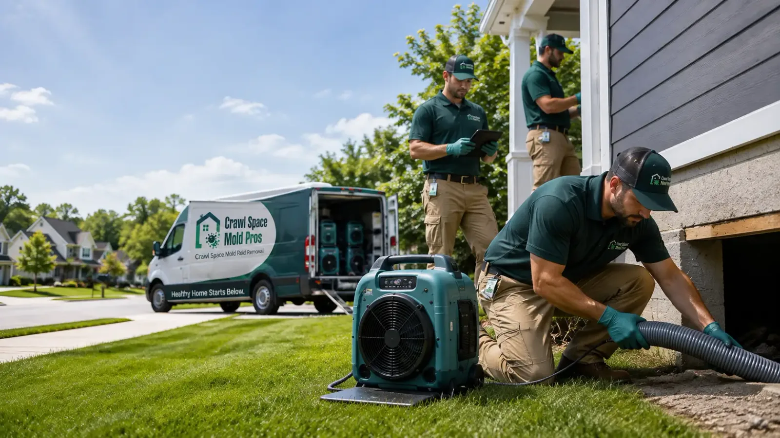 Crawl Space Mold Removal in Paris, IL